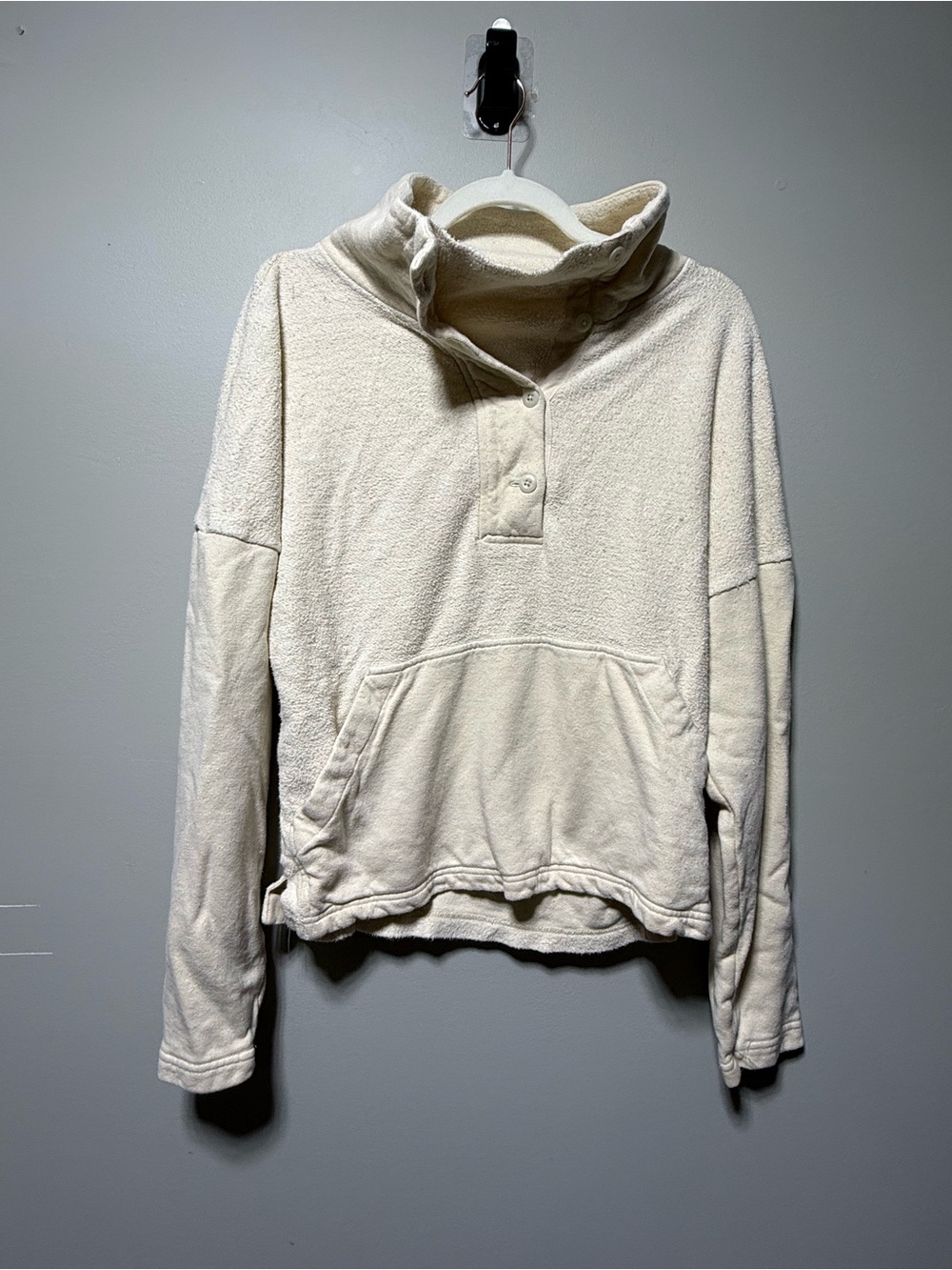 REI Co-op Wallace Lake Fleece Pullover Cream S gorpcore outdoor hiking
